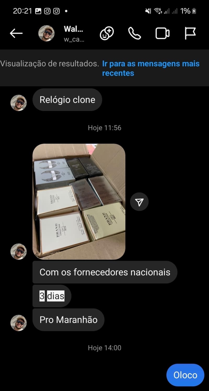 Depoimento Instagram